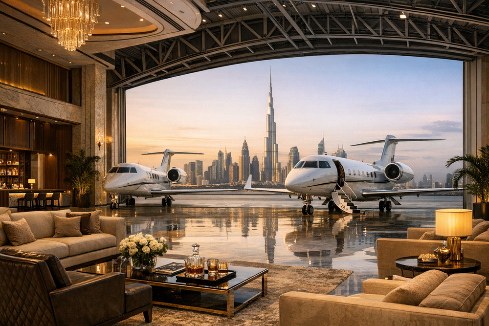 UAE Investors Expand Private Jet Hangar Investments to Boost Dubai's Aviation Hub